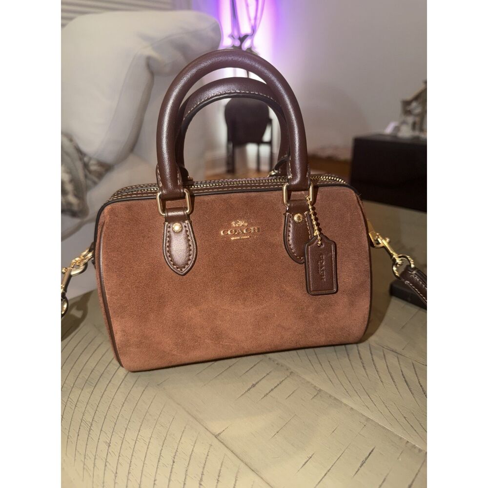 Mini Rowan - Coach - Chocolate Brown Suede - Picture 4 of 5